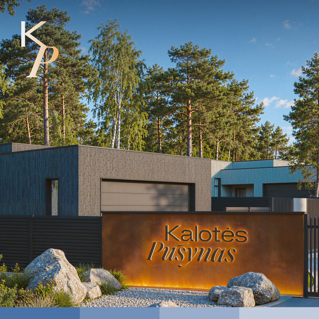 The KP monogram above the entrance sign