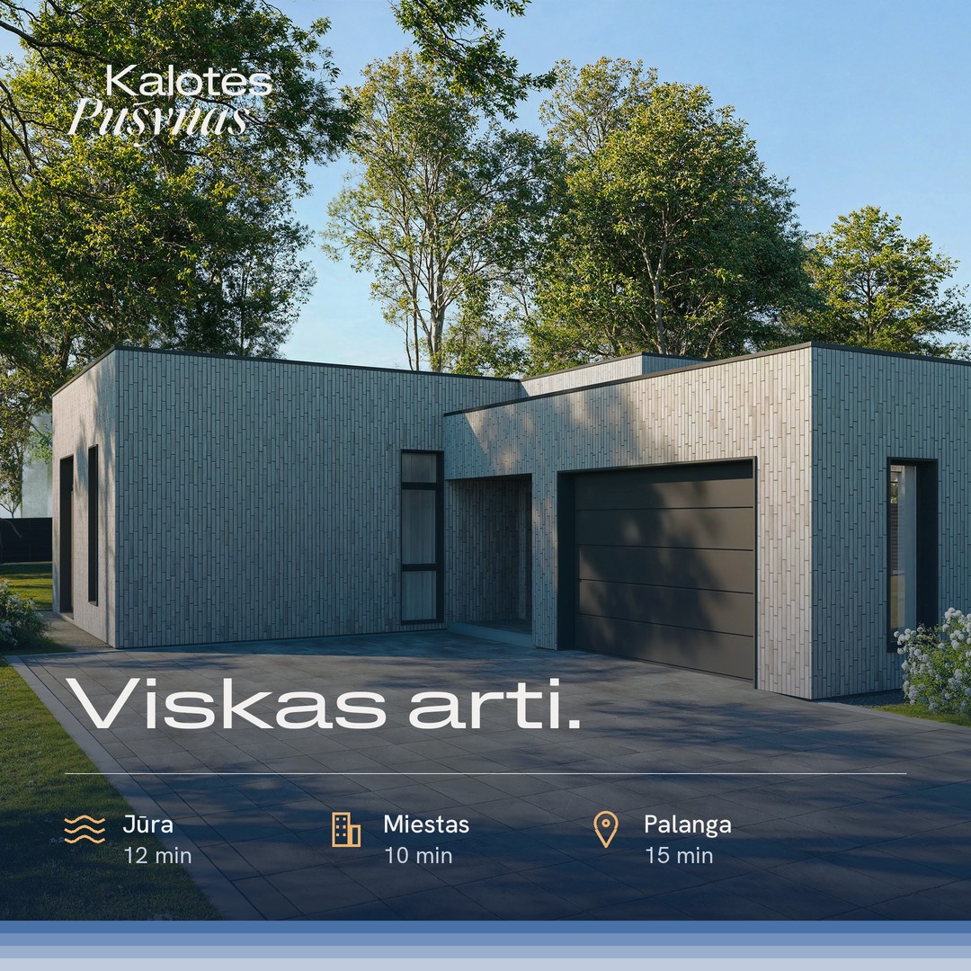 Everything nearby, with the sea, city and Palanga in minutes